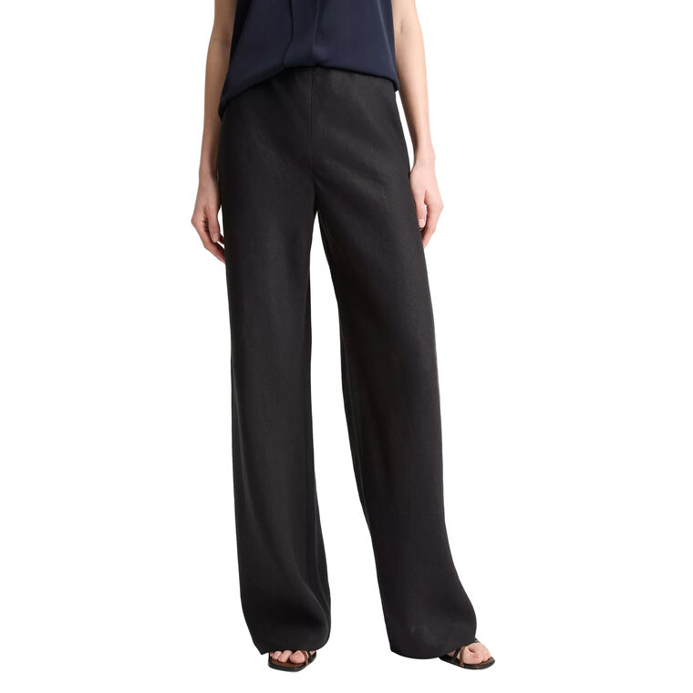 Colette High-Rise Italian Linen Bias Pant image number null