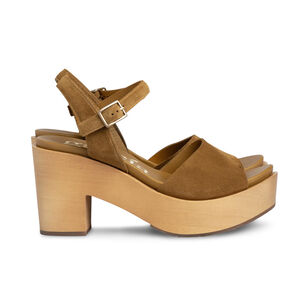 Danila Wood Platform Heel Sandal