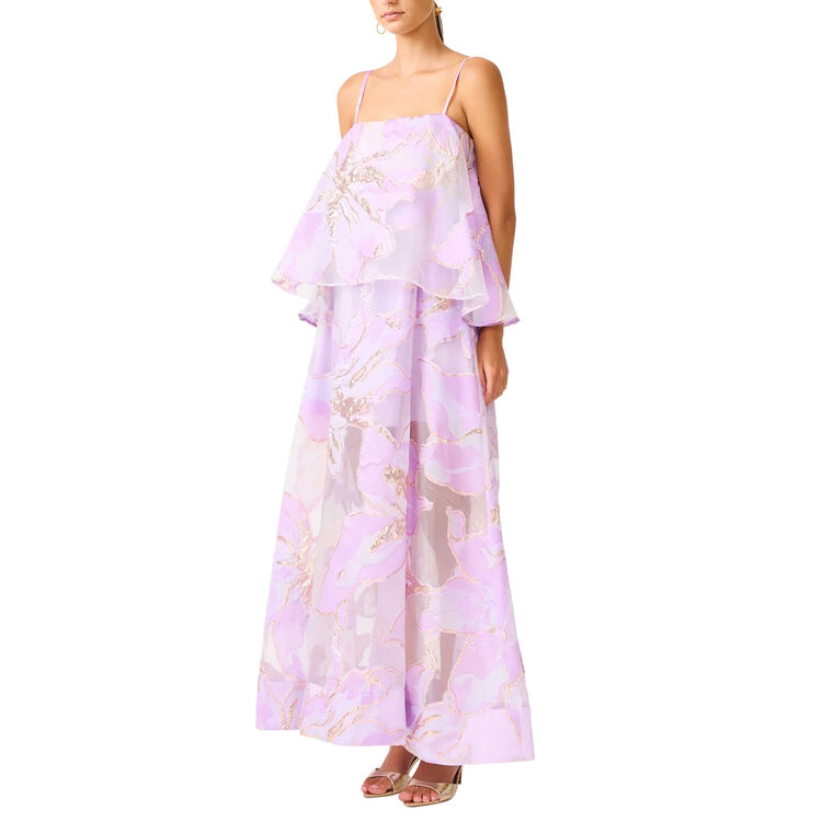 Elysia Sleeveless Tiered Gown image number null