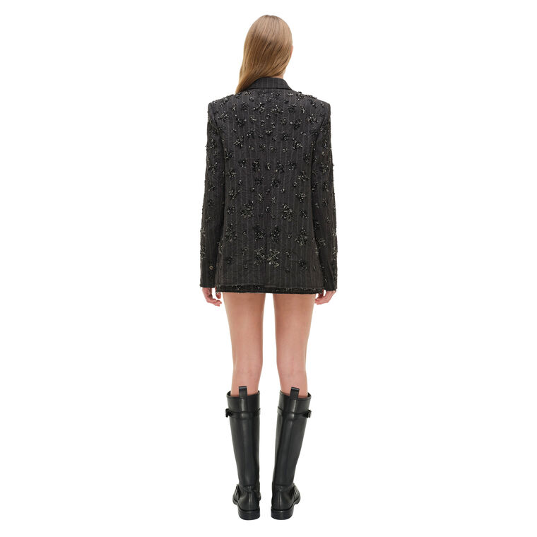 Murphy Striped Embellished Blazer image number null