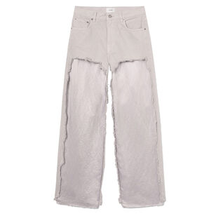 Bonnie Straight-Leg Satin Bull Denim Jeans