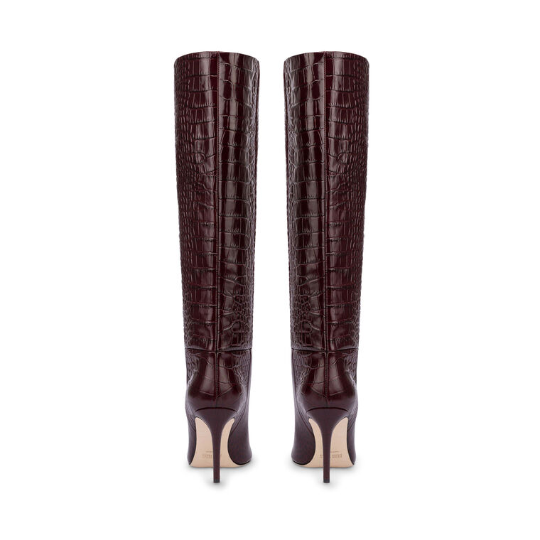 Stiletto 85mm Croc-Effect Boot image number null