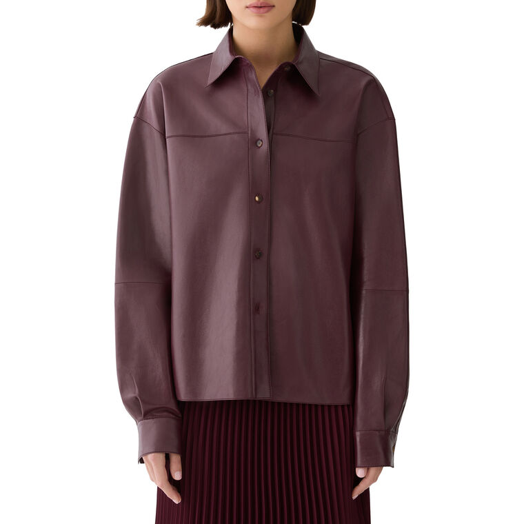 Oversized Cropped Shirt image number null