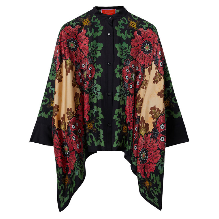Foulard Long Sleeve Silk Shirt image number null