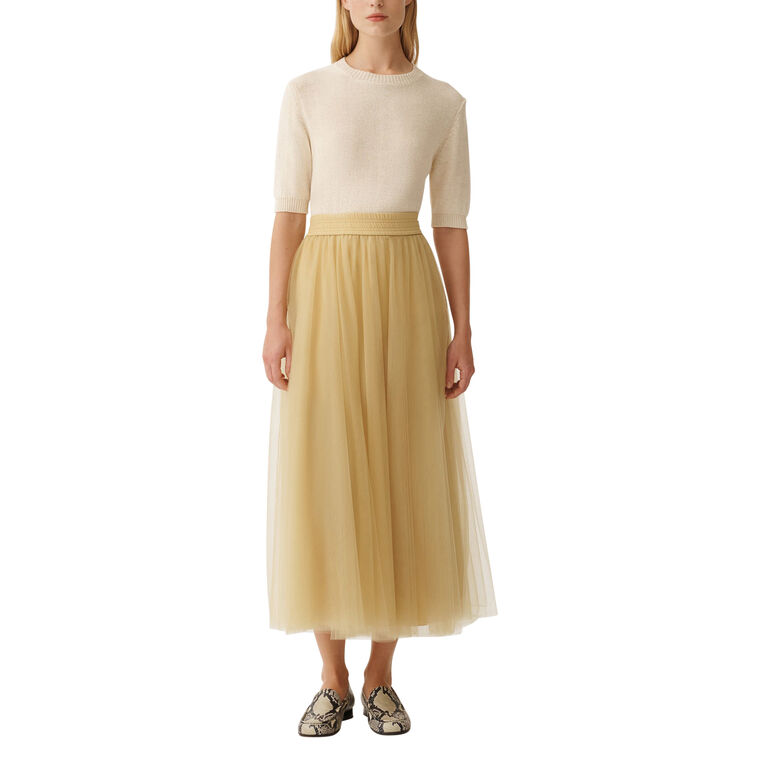 Tulle Midi Skirt image number null