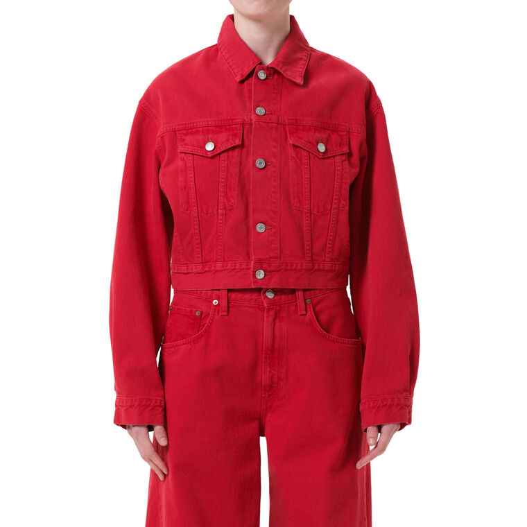 Radley Cropped Denim Jacket image number null