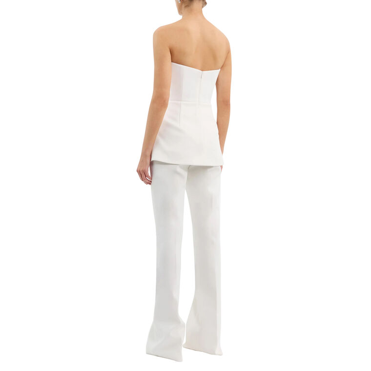 Rory Flared High-Waisted Crepe Pant image number null