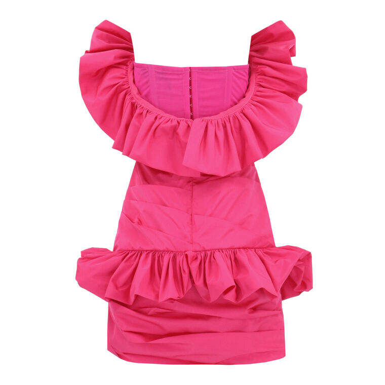 Draped Strapless Mini Dress image number null