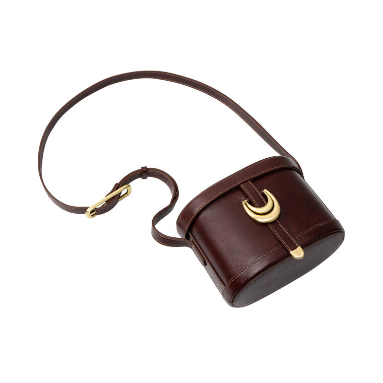 Upata Leather Canteen Crossbody Bag image number null
