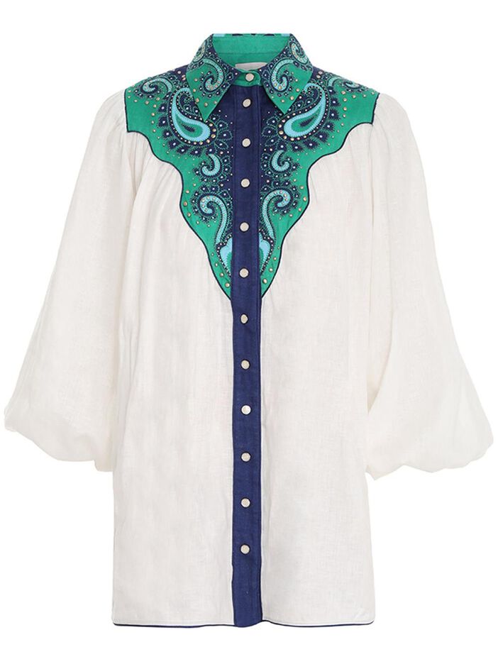 Tiggy Applique Billow Blouse image number null