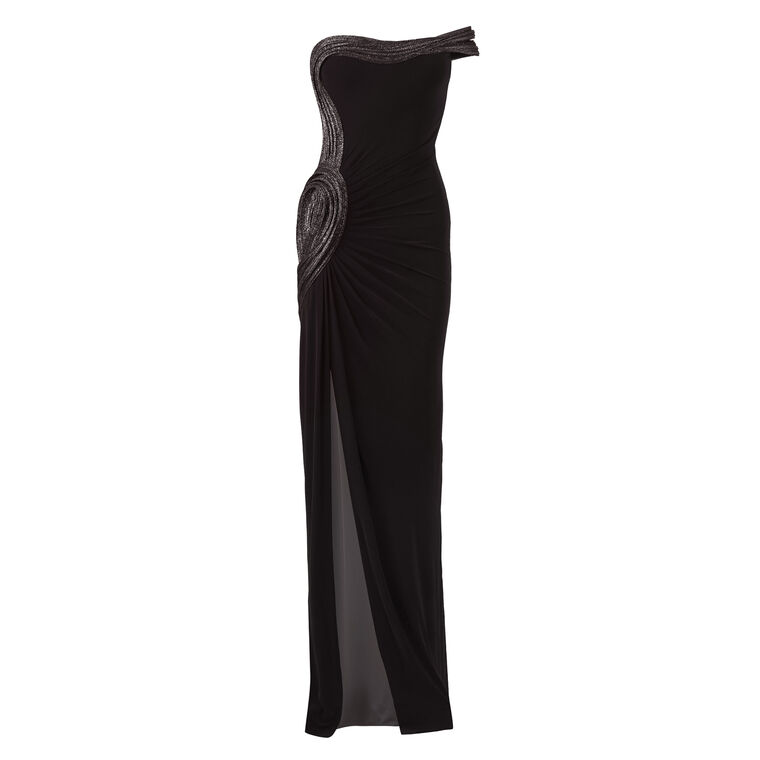 Strapless Jersey Gown image number null