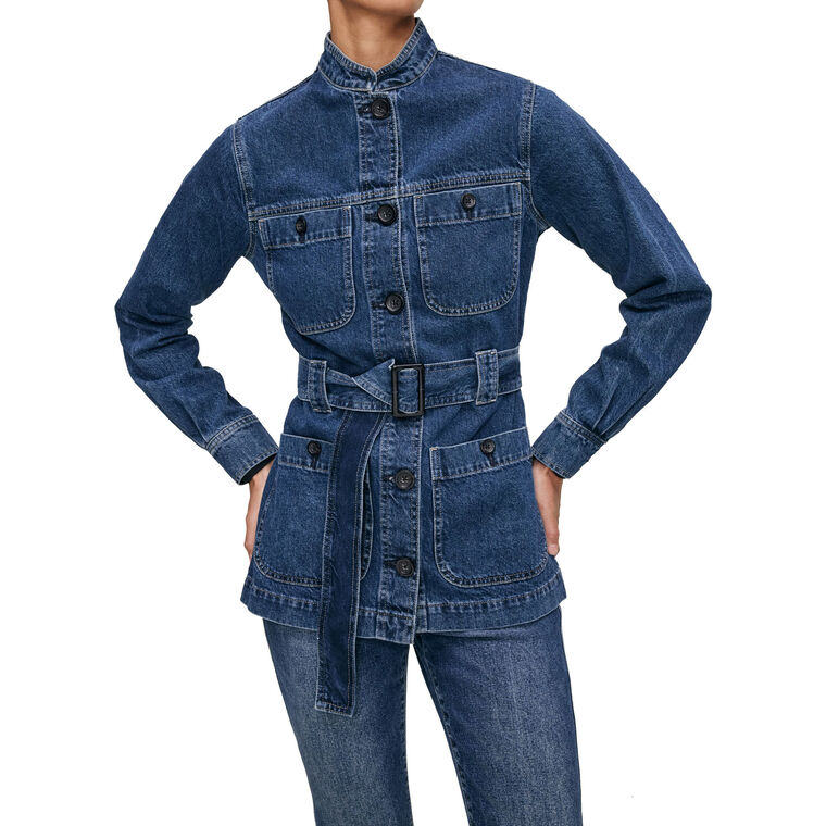 Utility Denim Jacket image number null