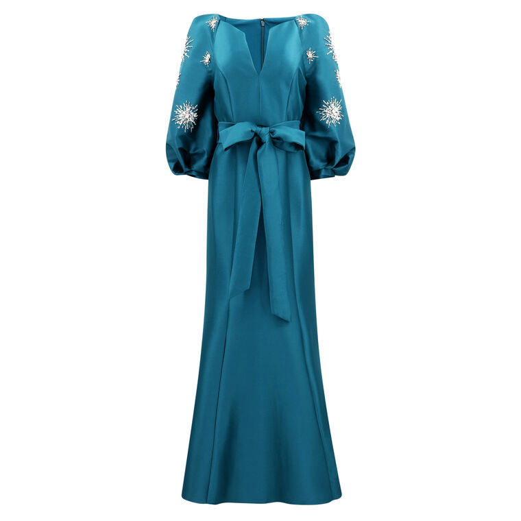 Bishop Sleeve Mermaid Gown image number null