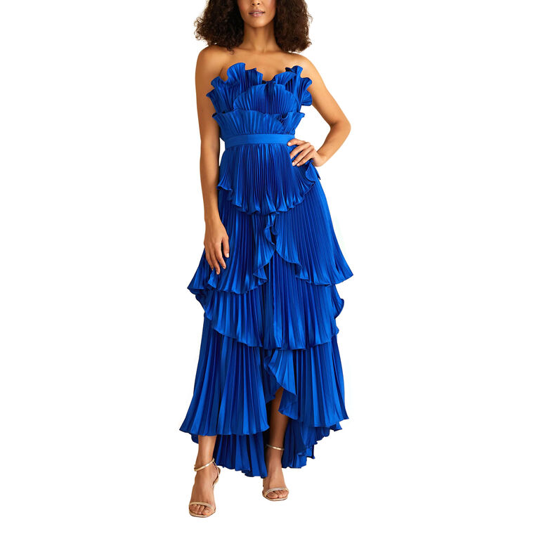 Judah Scallop Pleated Dress image number null