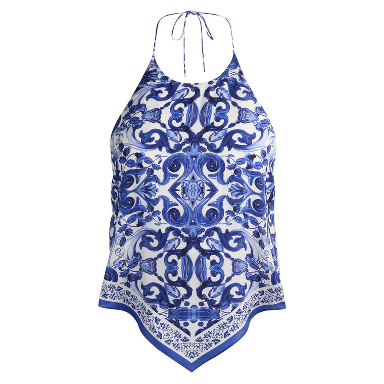 Frenchie Handkerchief Halter Top image number null