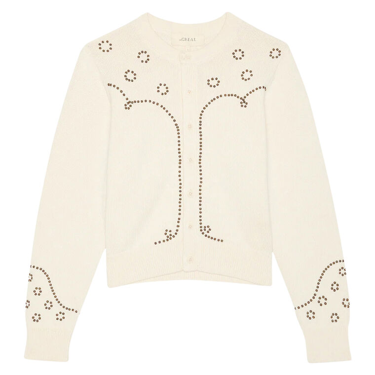 The Studded Cardigan image number null