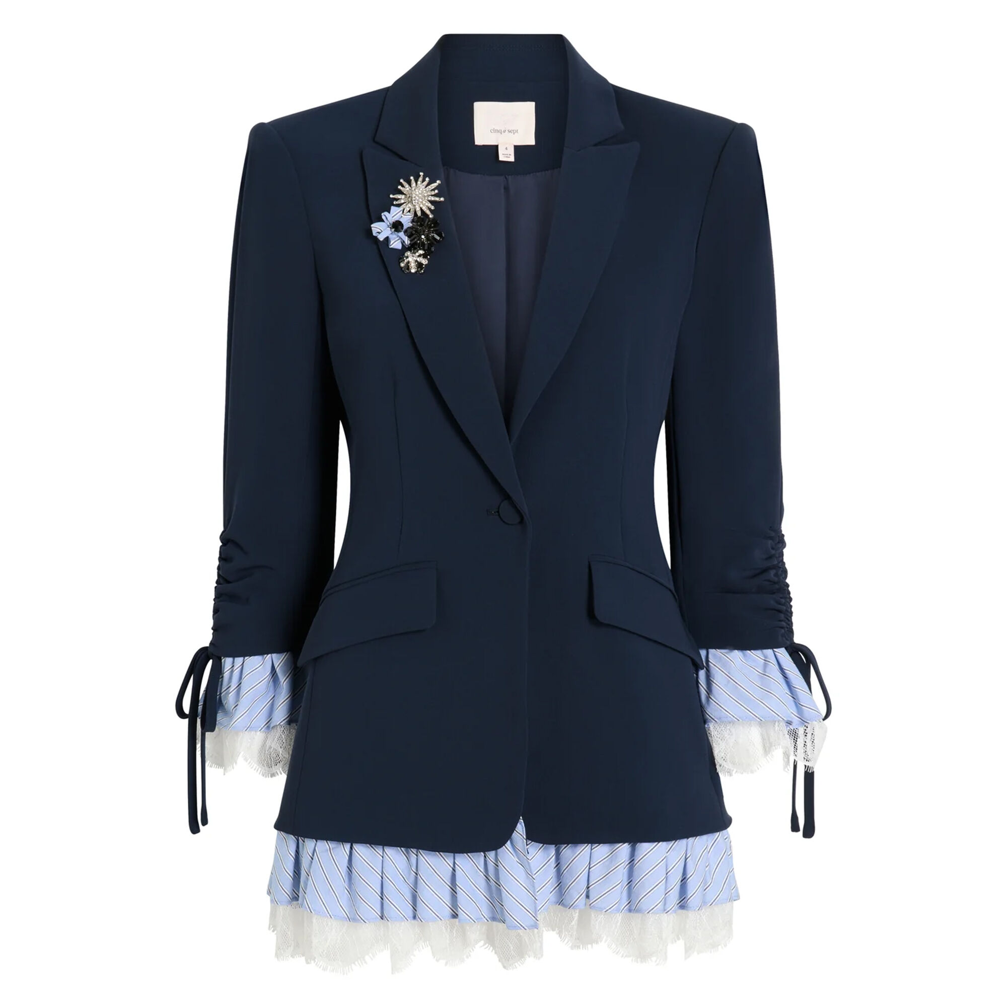 Cinq à Sept Striped Roxie Blazer | Tootsies