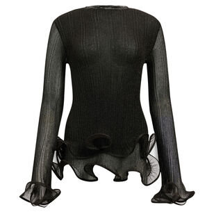 Agata Ruffle Knit Top