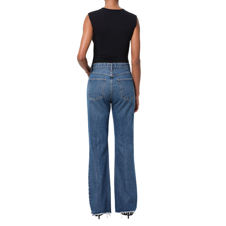 Leena High Rise Baby Flare Jean image number null