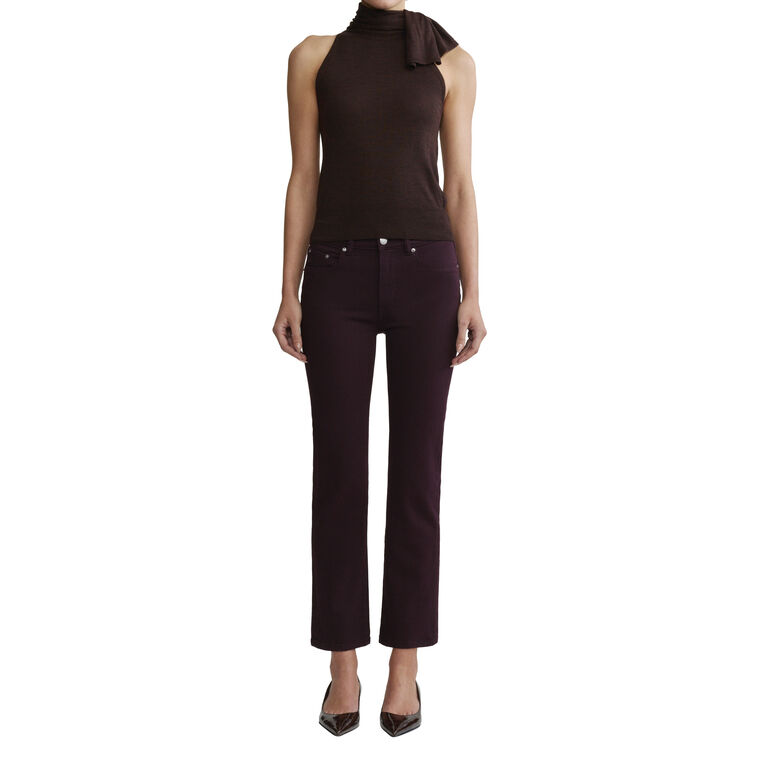 Mara Straight Mid Rise Ankle Jeans image number null