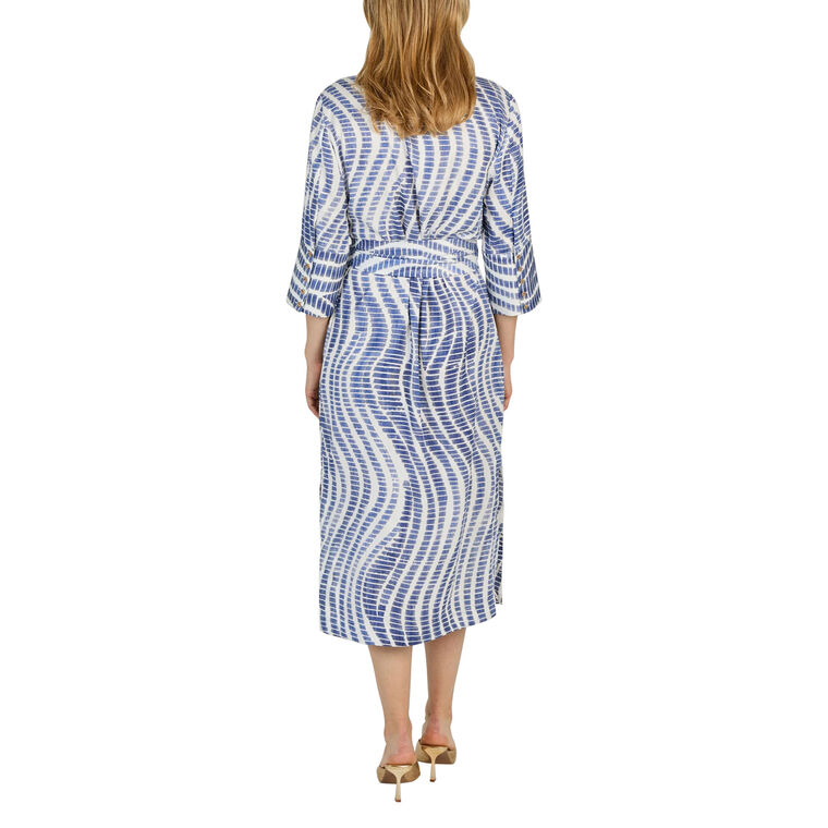 Playa Print Cupro Midi Dress image number null