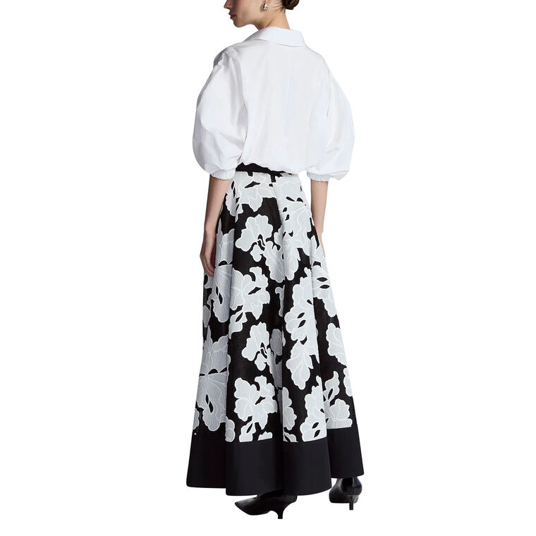 Floral Embroidered Lace Full Skirt image number null