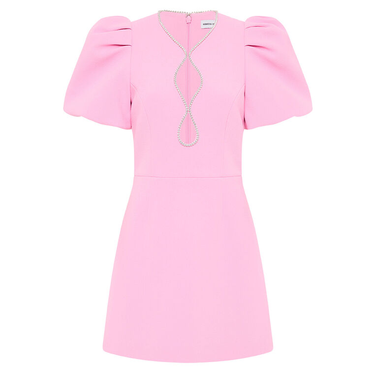 Karina Puff Sleeve Mini Dress image number null