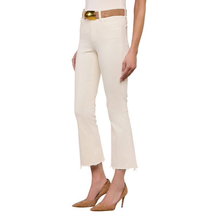 Kendra High Rise Cropped Flare Jean image number null