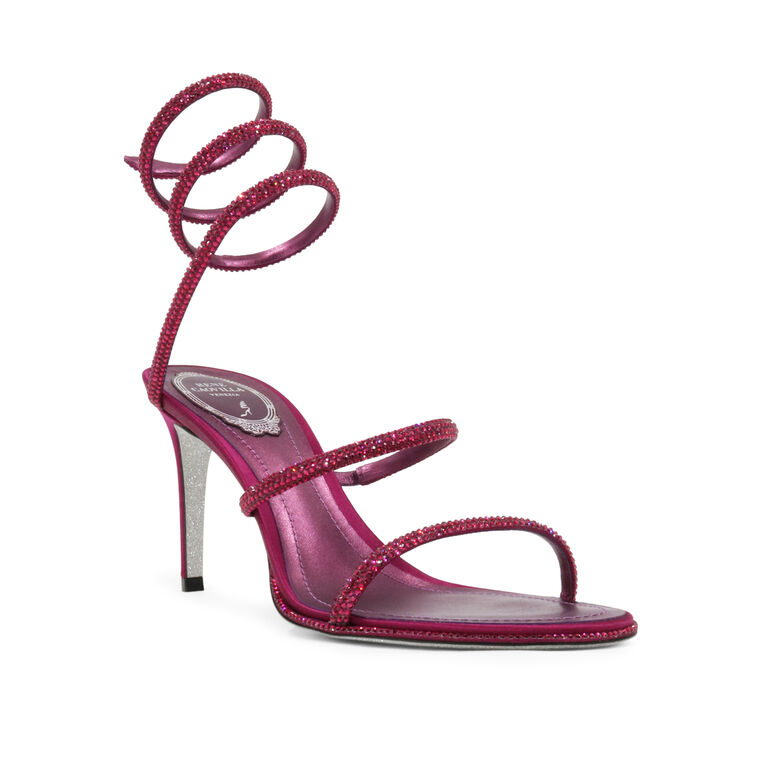 Cleo Crystal Embellished Ankle Wrap Sandal image number null