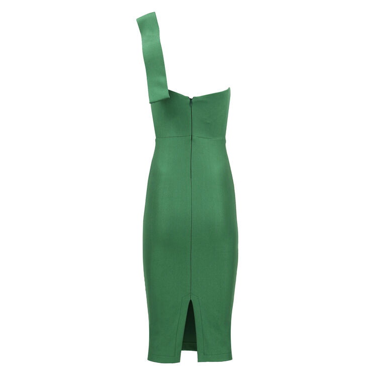One-Shoulder Jersey Cocktail Dress image number null