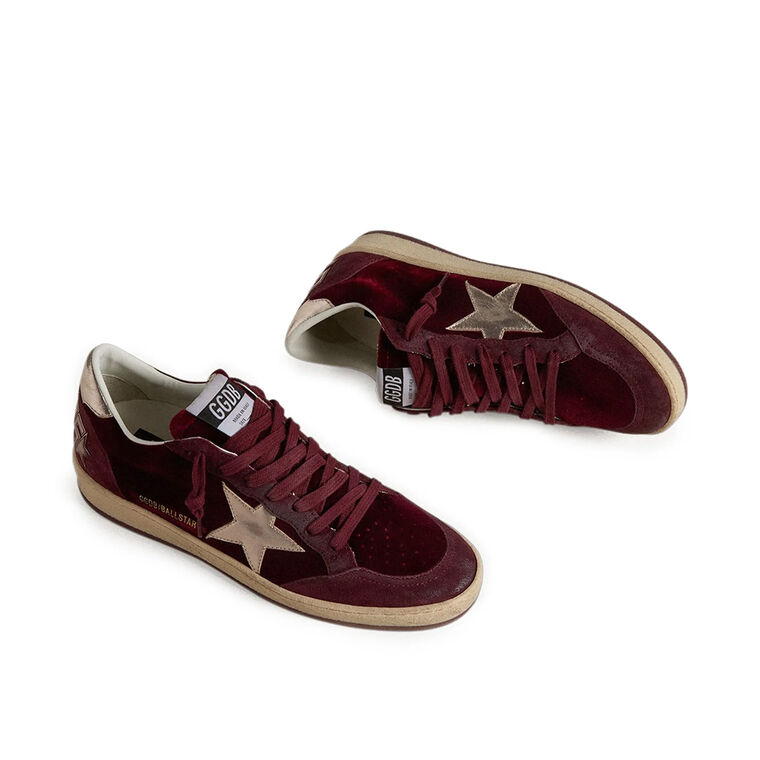 Ballstar Velvet Upper Suede Toe Sneakers image number null