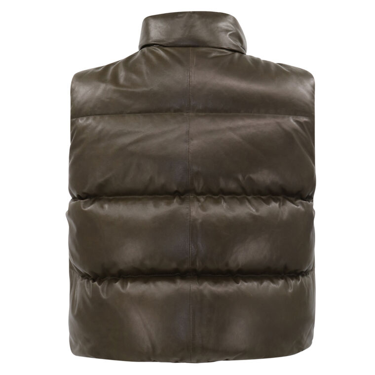 Luxe Sheep Skin Insulated Vest image number null