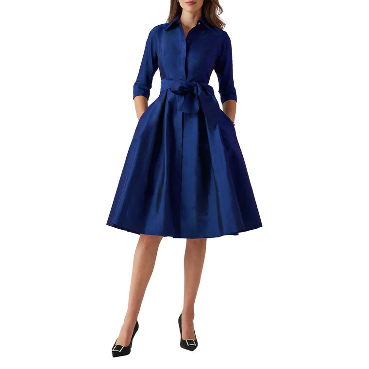 Collar Cocktail Shirt Dress image number null