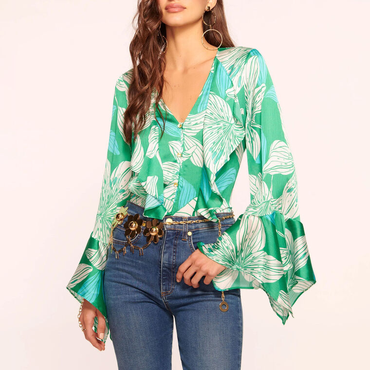 Savanna Ruffle Blouse image number null