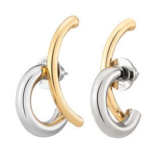 Two-Tone Marisa Hoop Earrings