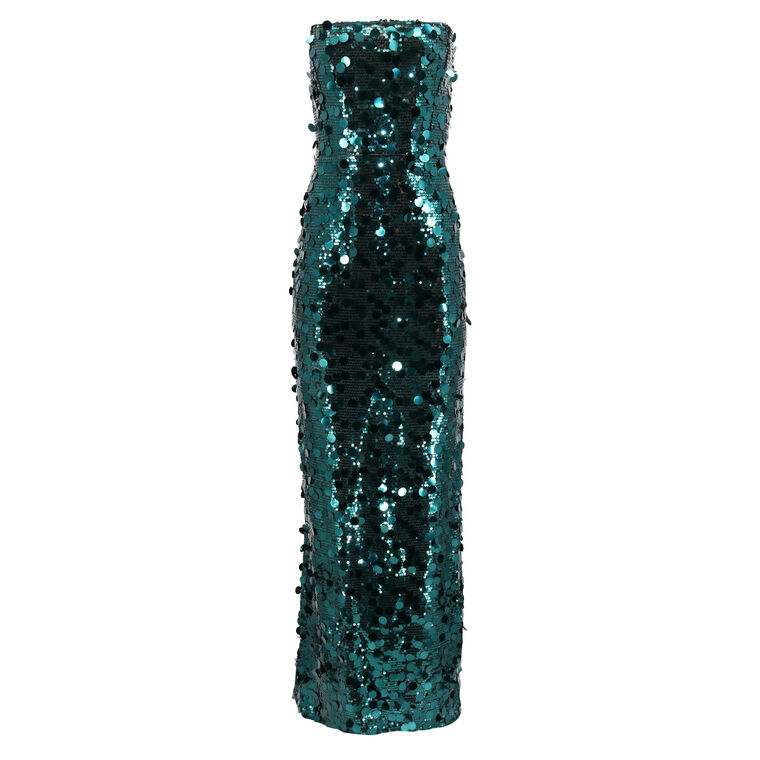 Farah Strapless Sequin Gown image number null