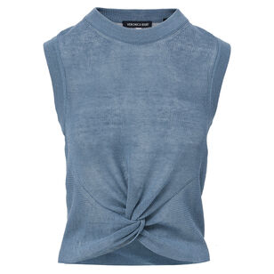 Kellen Sleeveless Twist-Front Sweater