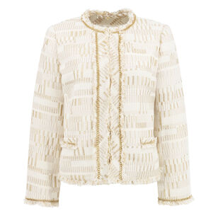 Kosta Metallic Chain-Trim Jacket
