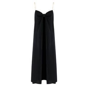 Rixie Sleeveless Chain-Strap Silk Top