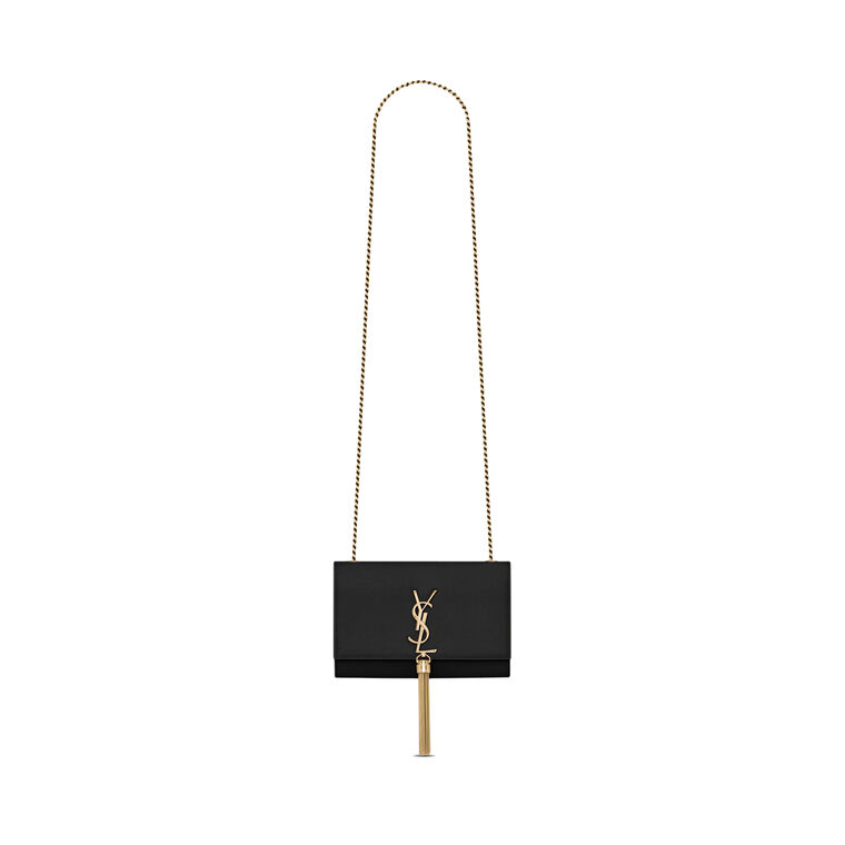 Kate Small Tassel Bag in Embossed Leather image number null