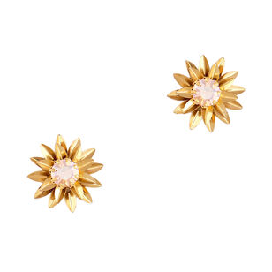 Aretha Crystal Flower Stud Earrings