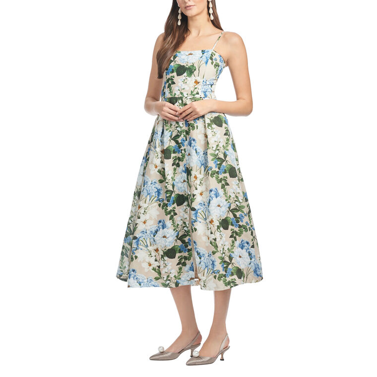 Pru Sleeveless Floral Midi Dress image number null