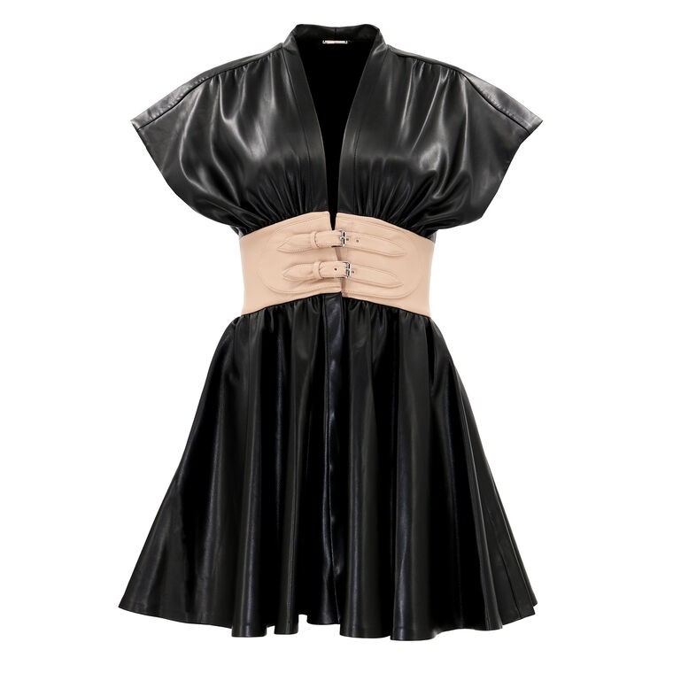 Alexis Berlin Vegan Leather Mini Dress | Tootsies