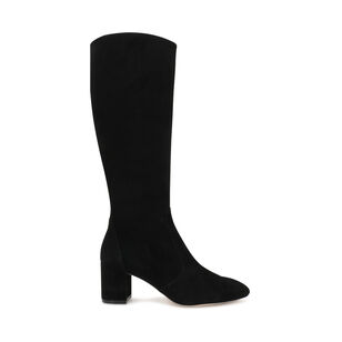 Yuliana 60mm Knee High Suede Zip Boot