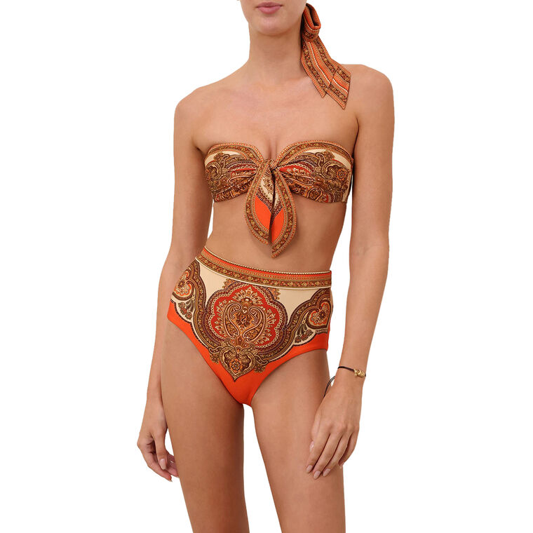 Mahon Scarf Tie Bikini Top image number null