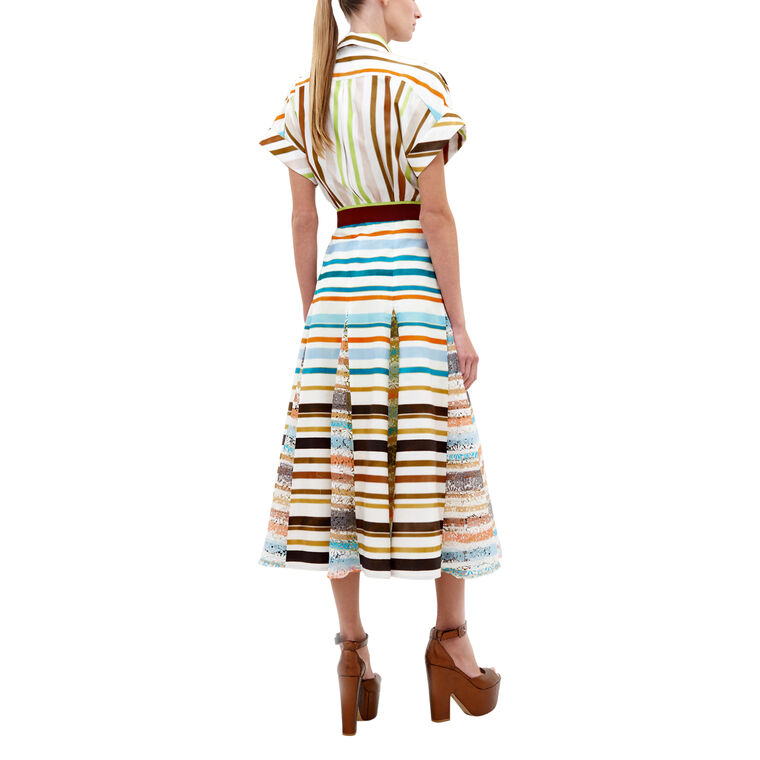 Odila Short Sleeve Midi Dress image number null