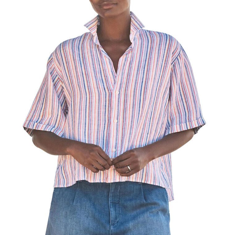 Rosie Short Sleeve Button-Up Shirt image number null
