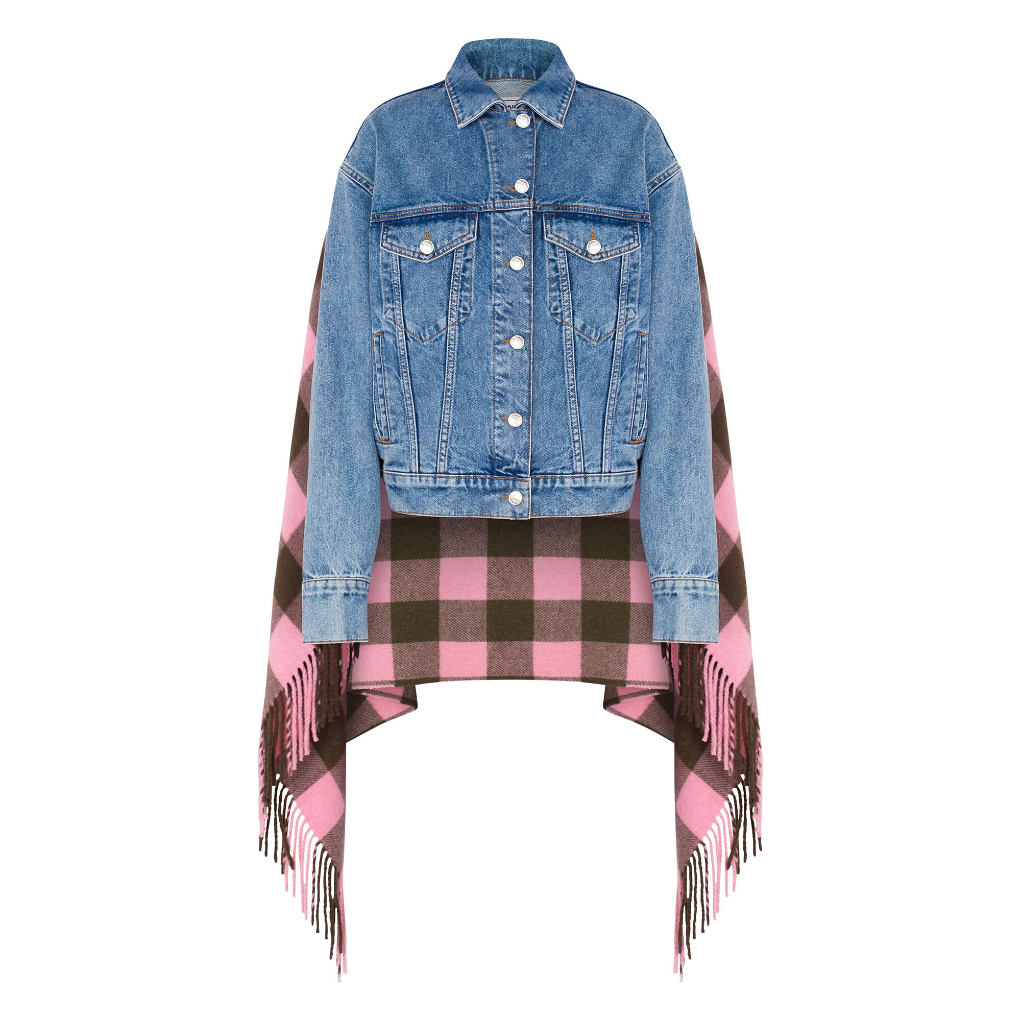 Cape denim jacket sale