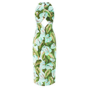Sleeveless Linen Midi Dress