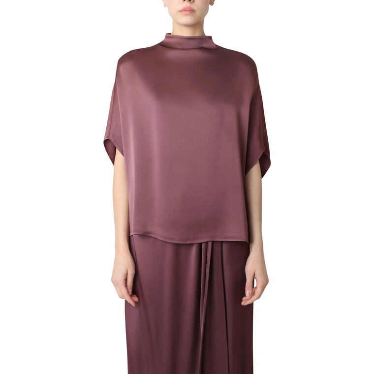 Satin Cape Tee image number null